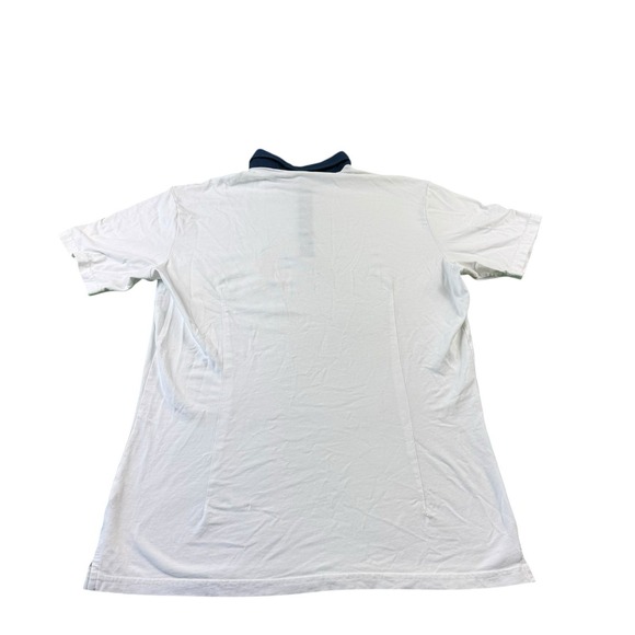 State & Liberty White Blue Colorblock Men's Performance Polo Shirt Size Large - Picture 3 of 6